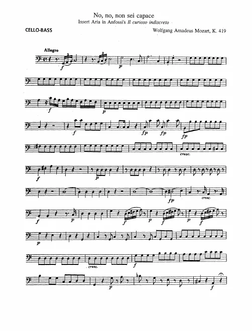 Cellos and Basses