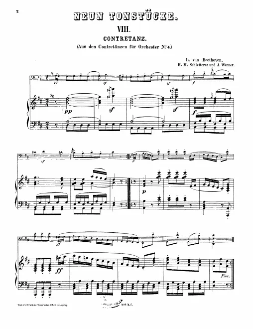8. Contredanz; 9. Contretanz