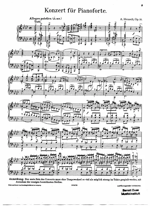 Complete Part (with orchestral cues)