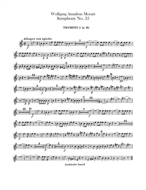 Trumpet 1, 2 (B transposed, D)