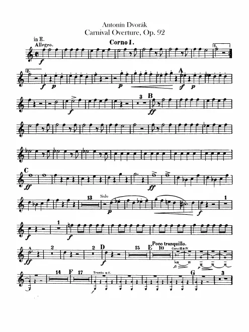 Horn 1, 2, 3, 4 (E, F)
