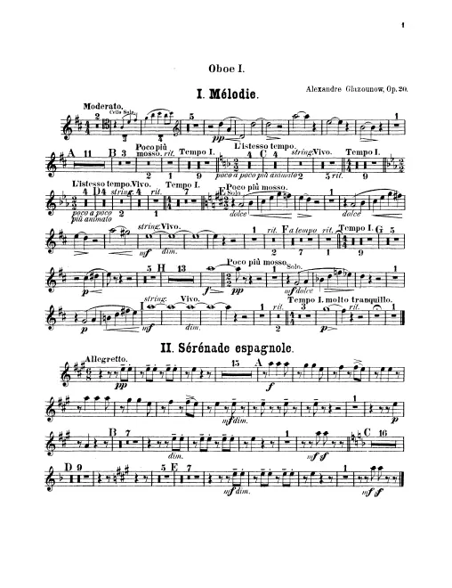 Oboe 1, 2