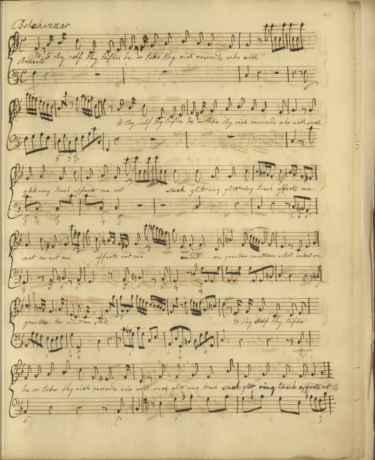 Aria: No! to thyself thy trifles be