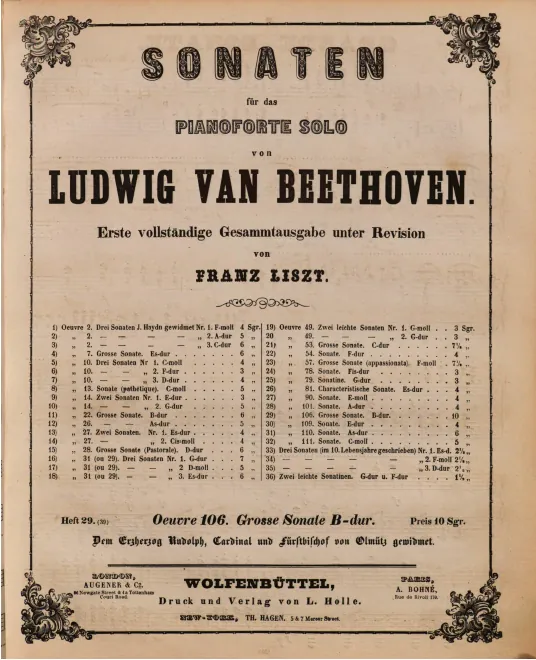 Heft 29: Piano Sonata No.29, Op.106