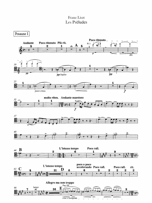 Trombone 1, 2, 3, Tuba