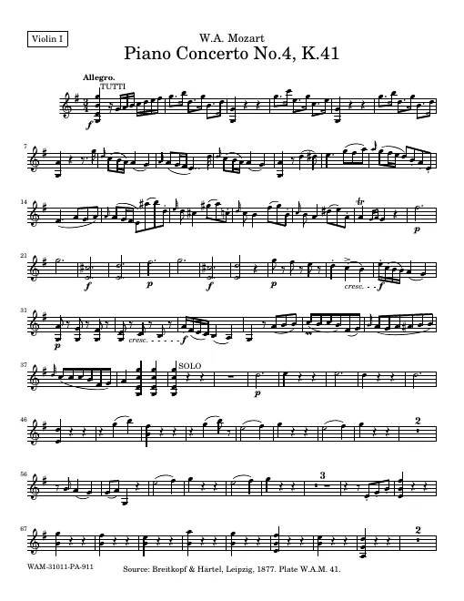 Violins I