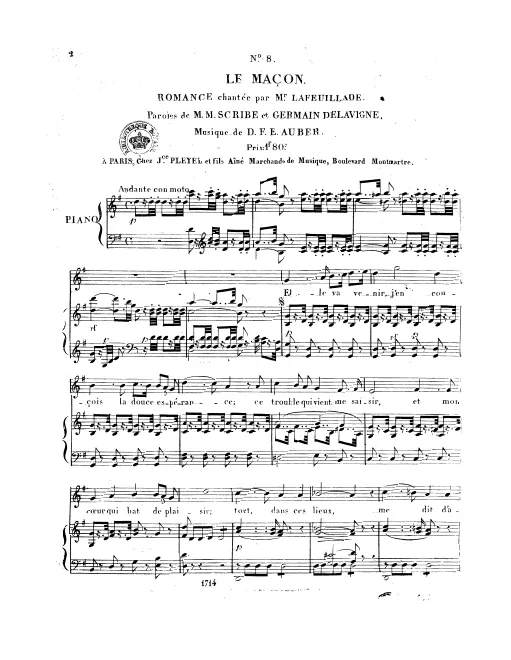 8. Romance: "Elle va venir" (Act II, No.14)