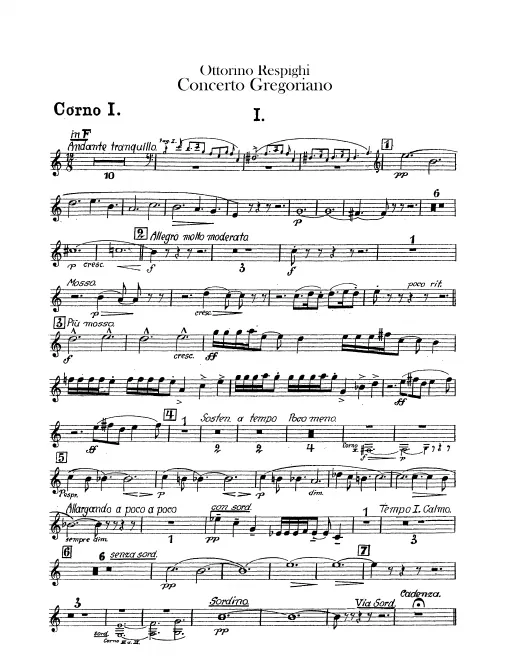 Horn 1, 2, 3, 4 (F, E)