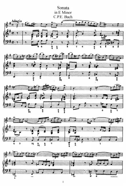 Keyboard Score, Flute Part