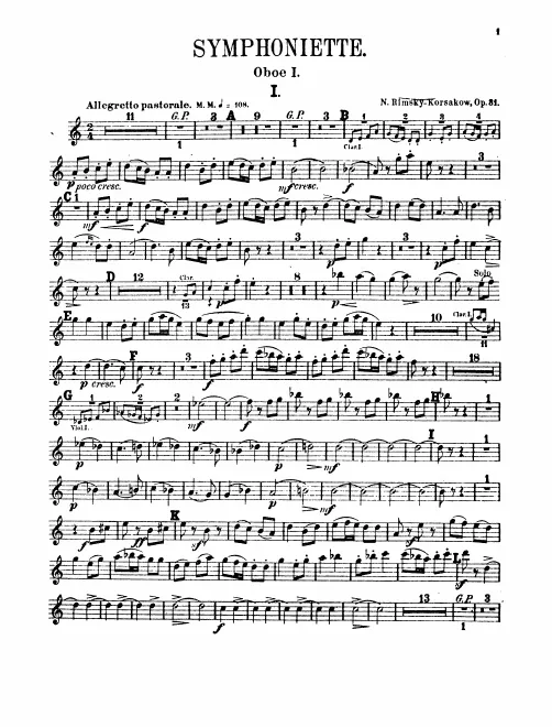 Oboe 1, 2