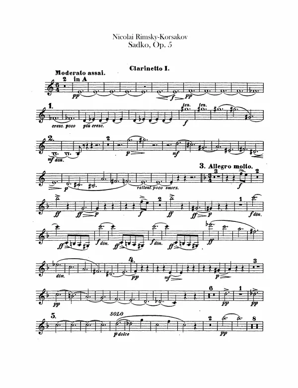 Clarinet 1, 2 (A, B)