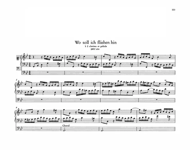 Wo soll ich fliehen hin, BWV 694