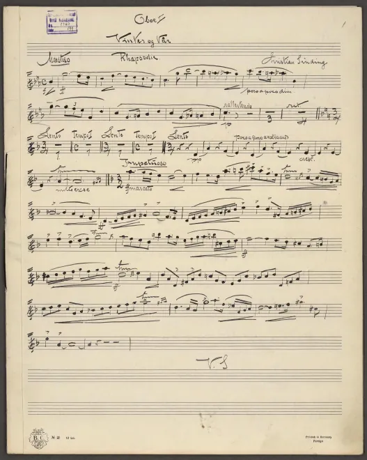 Oboe 1, 2, English Horn