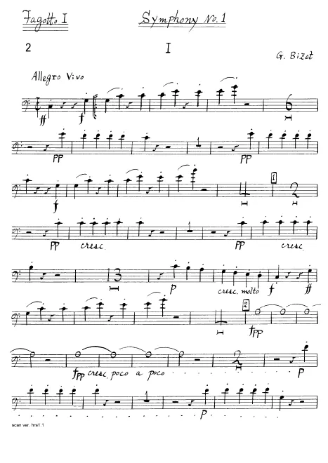Bassoon 1, 2