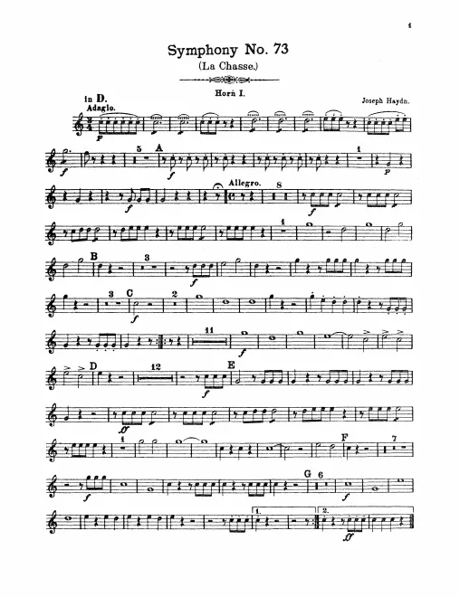 Horn 1, 2 (D/G)