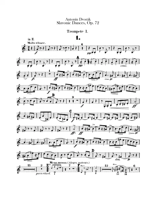 Trumpet 1 (E, C, B♭, F, E♭)