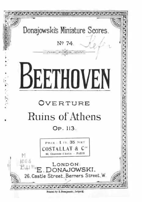 Complete Score (miniature score)