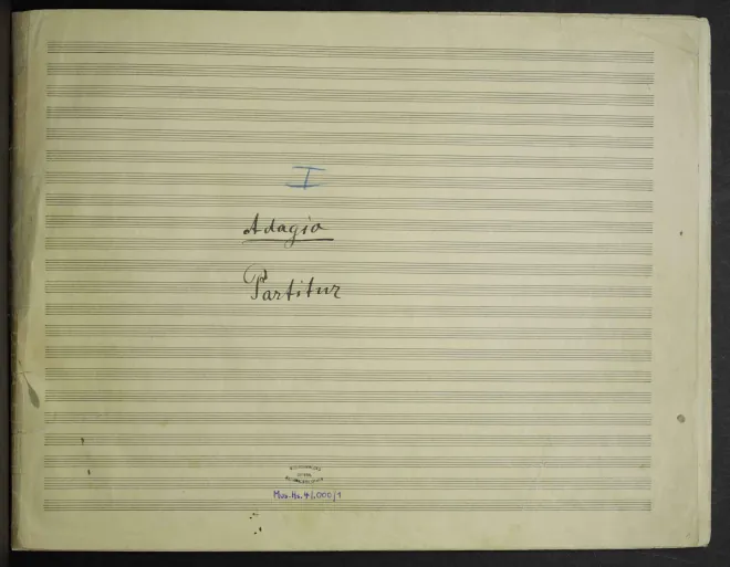 1. Full score, complete draft (Mus.Hs.41000/1)
