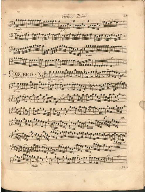 Violins I (solo and ripieno)