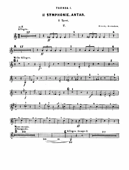 Trumpet 1, 2 (E/F)