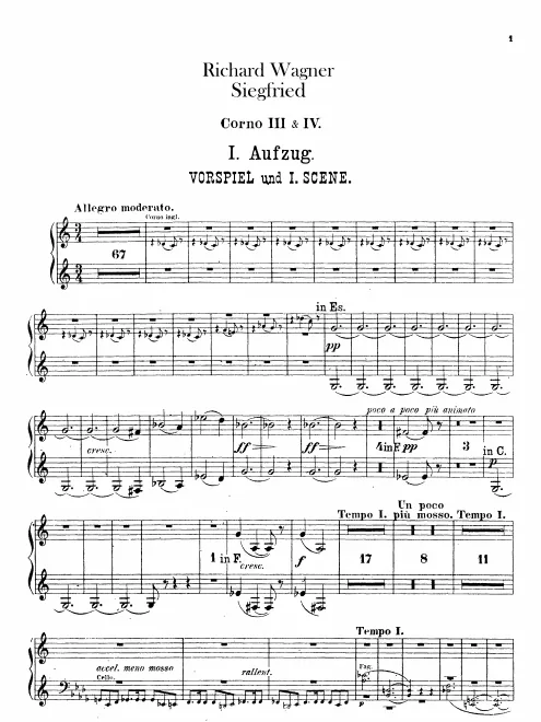 Horn 3/4 (E/F/C/D/E/B)