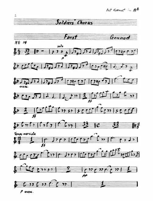 Cornet 1, 2 (B♭)