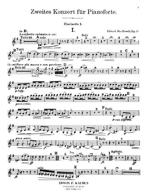 Clarinet 1, 2 (B, A)