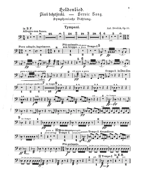 Timpani, Bass-Drum, Cymbals, Triangle
