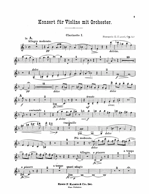 Clarinet 1, 2 (A)