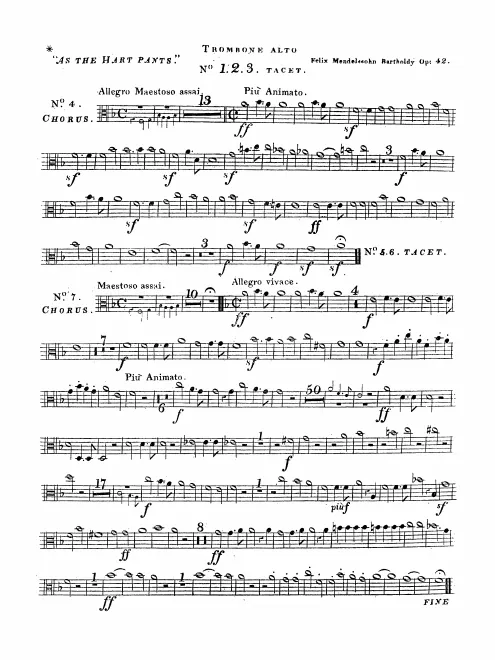 Trombone 1, 2, 3 (Alto, Tenor, Bass)