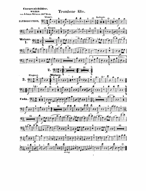 Trombone 1, 2, 3 (Alto, Tenor, Bass)