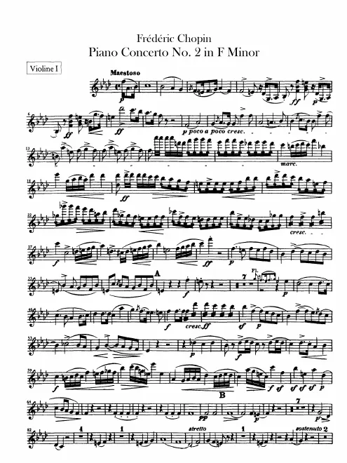 Violins I, II