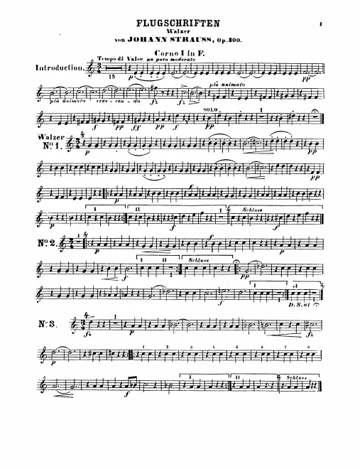 Horn 1, 2, 3, 4 (F)