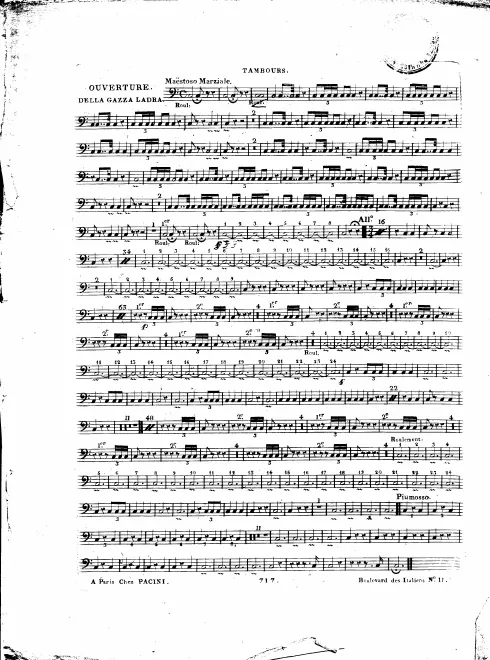 Snare drum, Bass Drum/Triangle