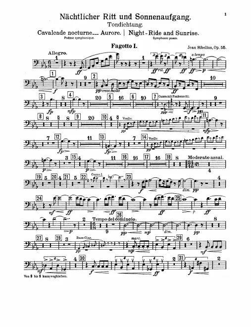 Bassoon 1, 2, Contrabassoon