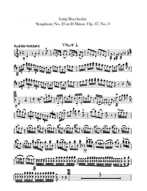 Violins I, II