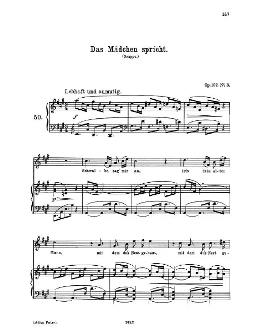 3. Das Mädchen spricht