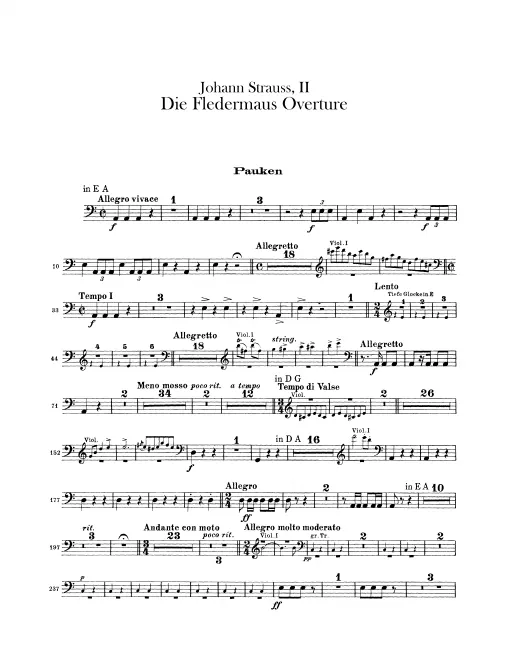 Timpani, B.D. / S.D. / Bell (E) / Triangle