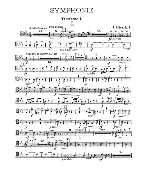Trombone 1, 2, 3, Tuba