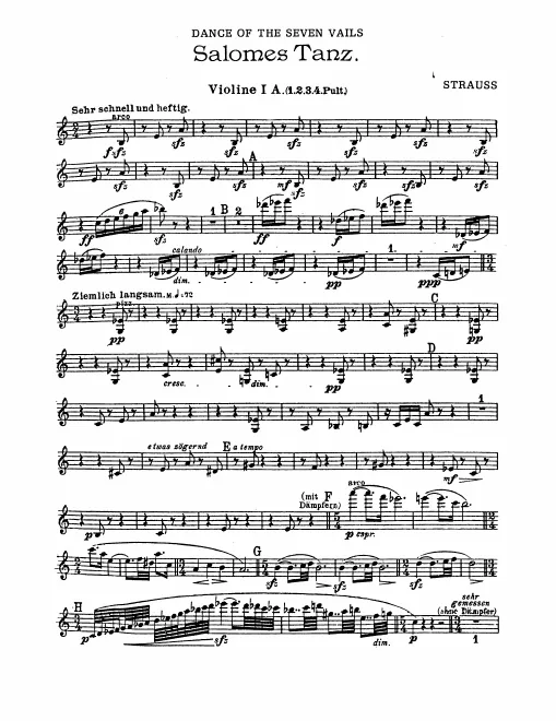 Violins I (A, B)