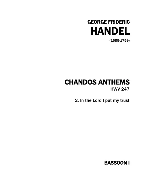 Bassoon 1, 2