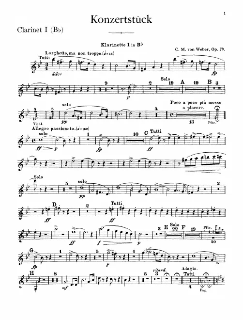 Clarinet 1, 2 (B♭)