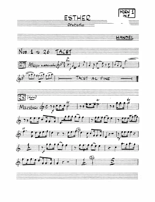 Horn 1, 2 (F)
