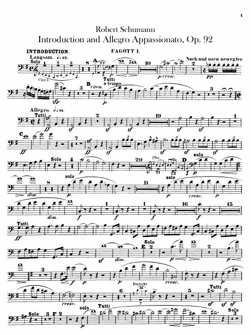 Bassoon 1, 2