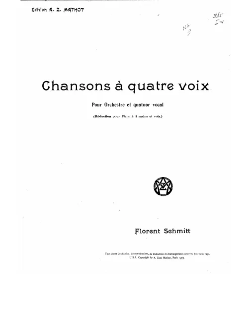 Complete Score (original printing)