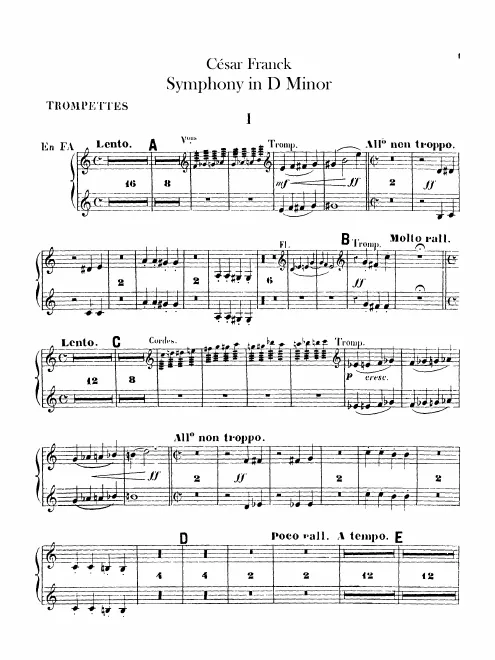 Trumpet 1/2 (in F), Cornet 1/2 (in B♭)