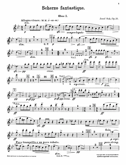 Oboe 1, 2, English Horn