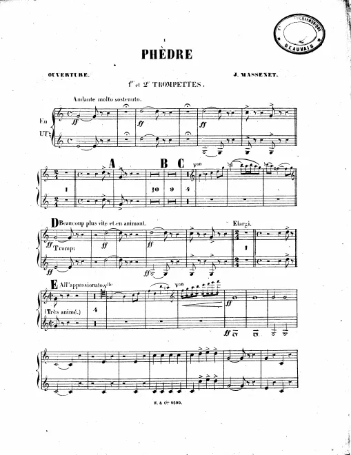 Trumpet 1/2 (A), Cornets 1/2 (B♭)
