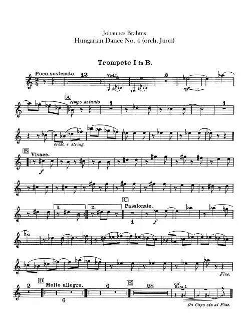 Trumpet 1, 2 (B)