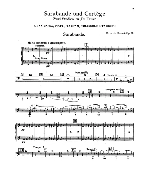 Bass Drum/Cymbals/Tam-Tam/Triangle/Snare Drum
